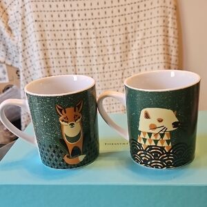 ALL SALES PERM END 12/30 Fox and Otter Mugs Tom Frost For Magpie
